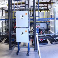 Panorama of tanks and piping